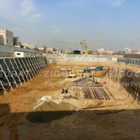 پروژه گودبرداری و پایدارسازی ساختمان تجاری چهاردانگه